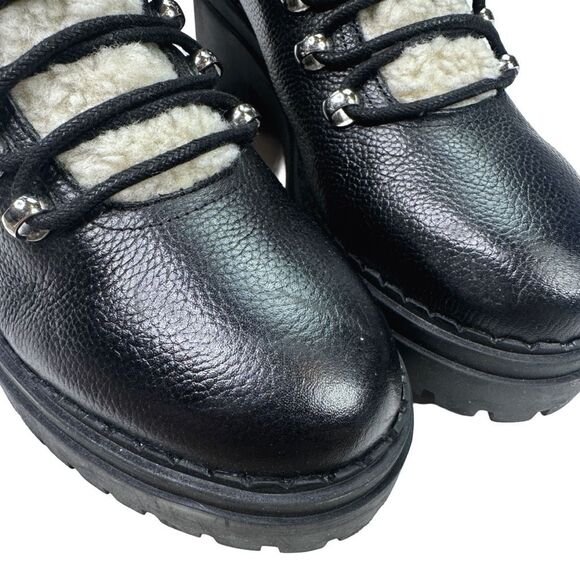 Marc Fisher LTD Nairy Leather Lace-Up Booties - Size 8 - Picture 9 of 9